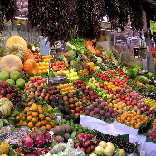 Mercado frutas